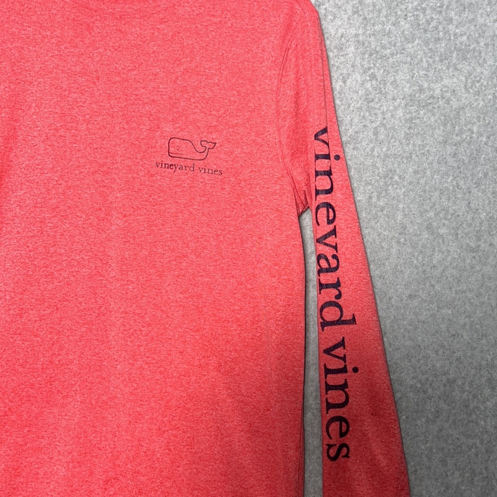 Vineyard Vines Red Long Sleeve Tee Classic Crew Size XS - Picture 2 of 6